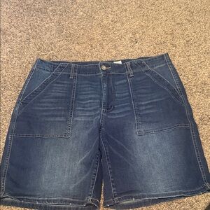 Time and Tru Dark Blue Jean Shorts